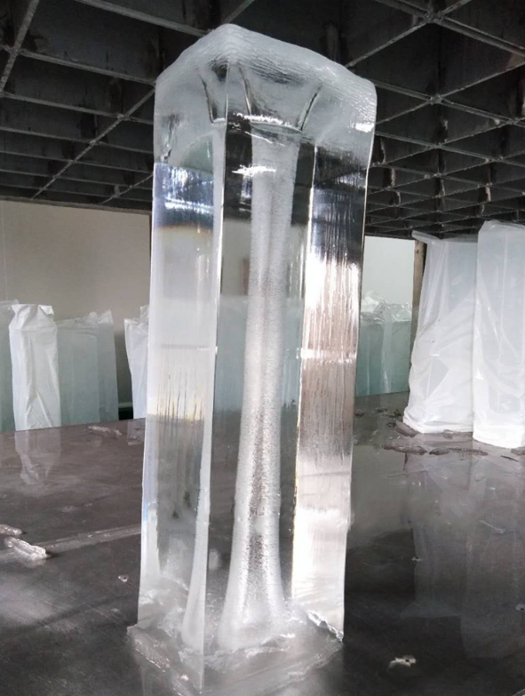 transparent ice block machine