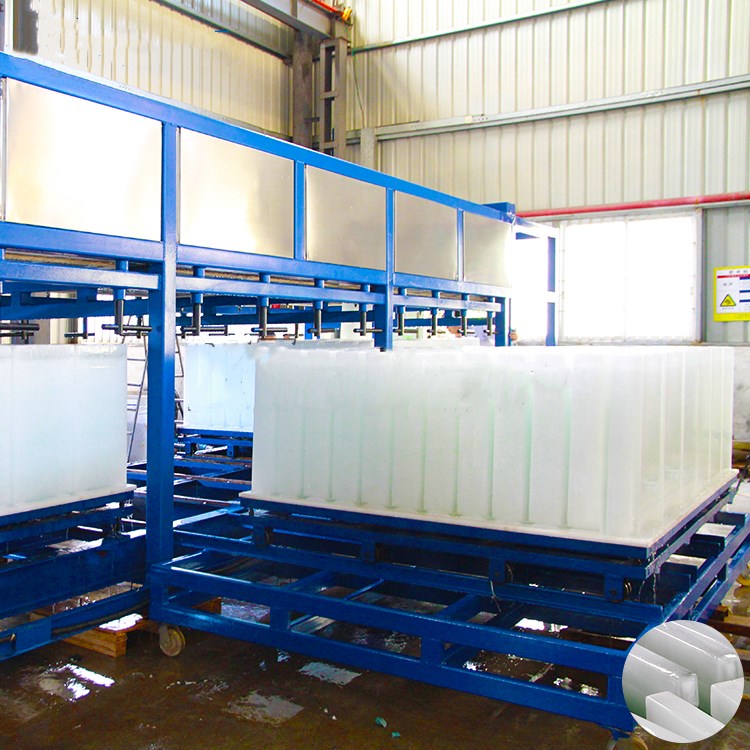containerized ice block machine direct cooling
