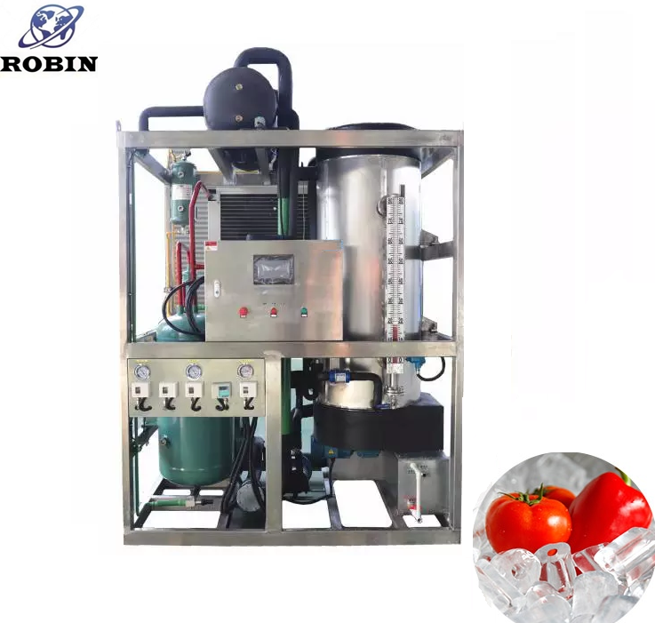 Kommerzielle Luftkühlungskristall-Eisröhren-Eismaschine 500 kg
