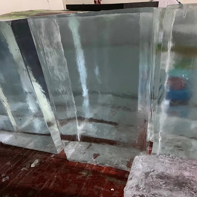 transparent block ice