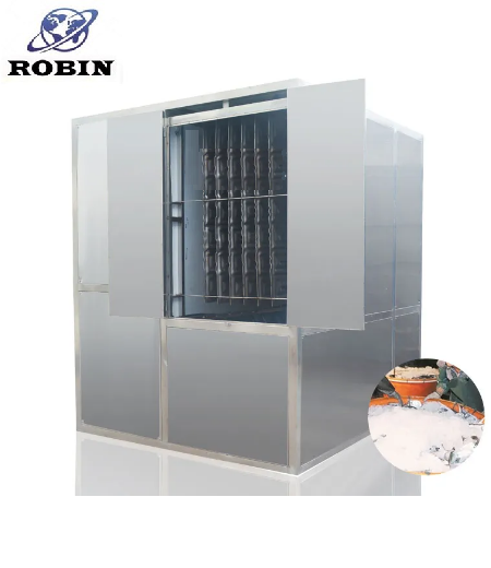 Máquina de gelo comercial de placas de 1 tonelada com FLC automatizado