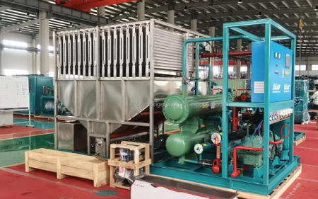 Industrial 20 tons Plate Ice Machine for Fishery Business Cooling