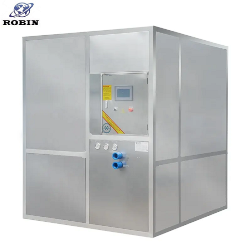 Machine à glace à plaques de haute qualité de 2 tonnes à fonctionnement facile pour fabriquer de la glace pour le refroidissement