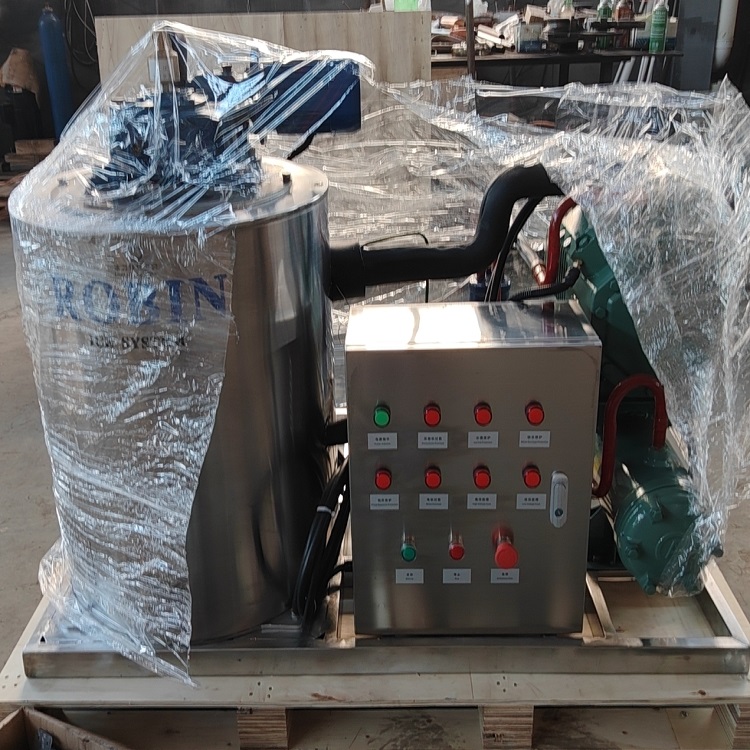 1 ton seawater flake ice machine completed and shipped