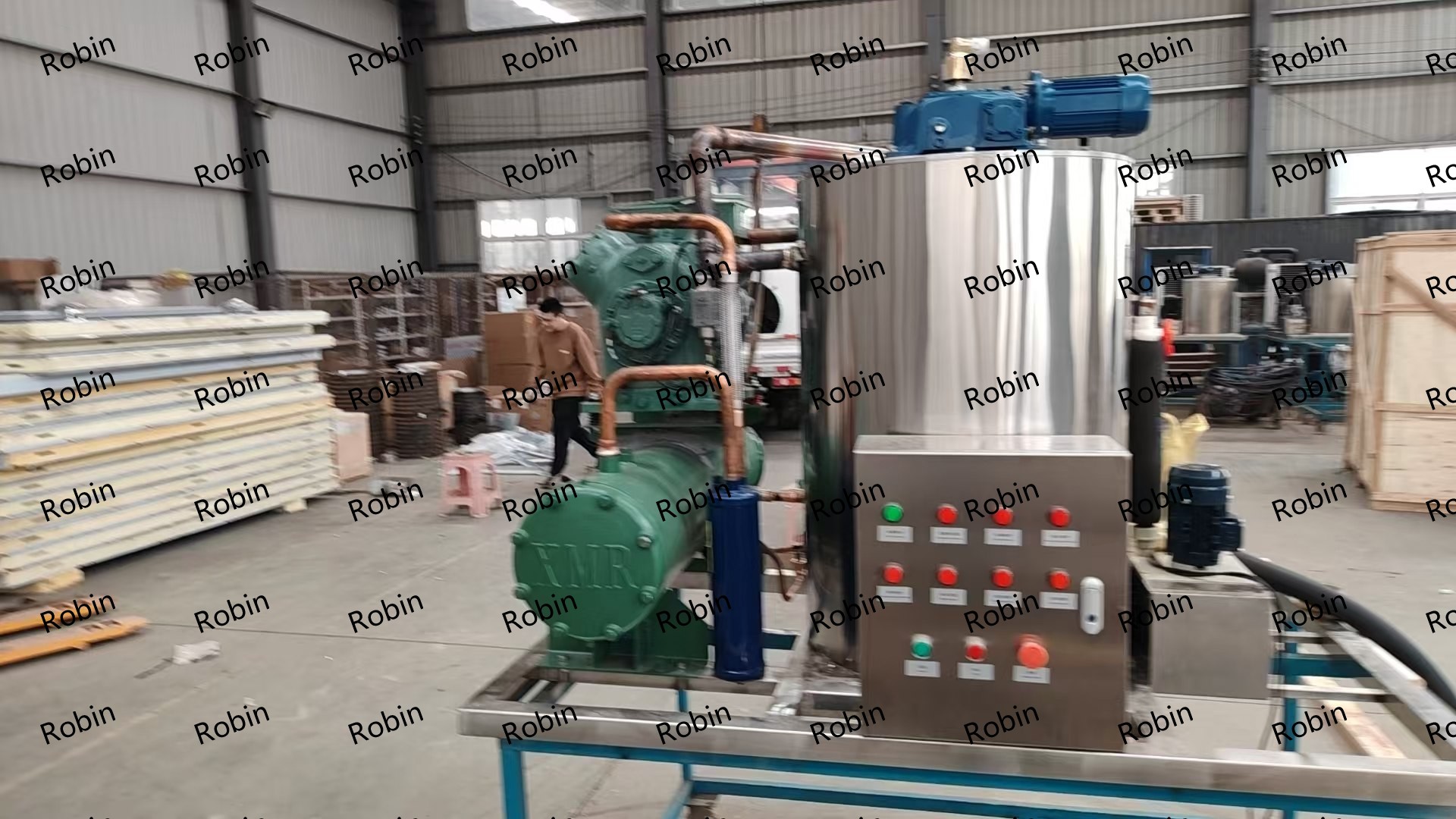 Máquina para fabricar hojas de hielo