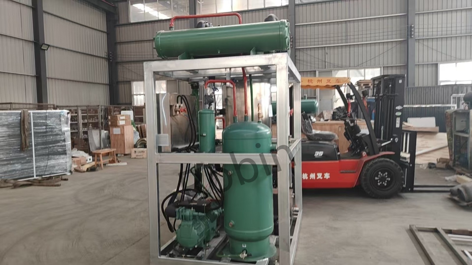 Máquina para fabricar tubos de hielo