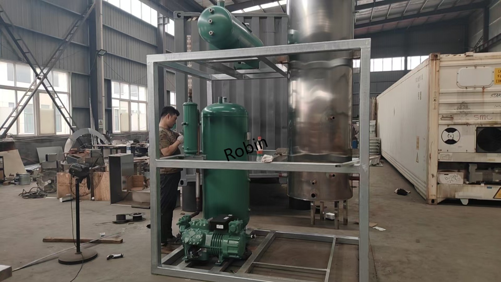 Máquina de hielo tubular