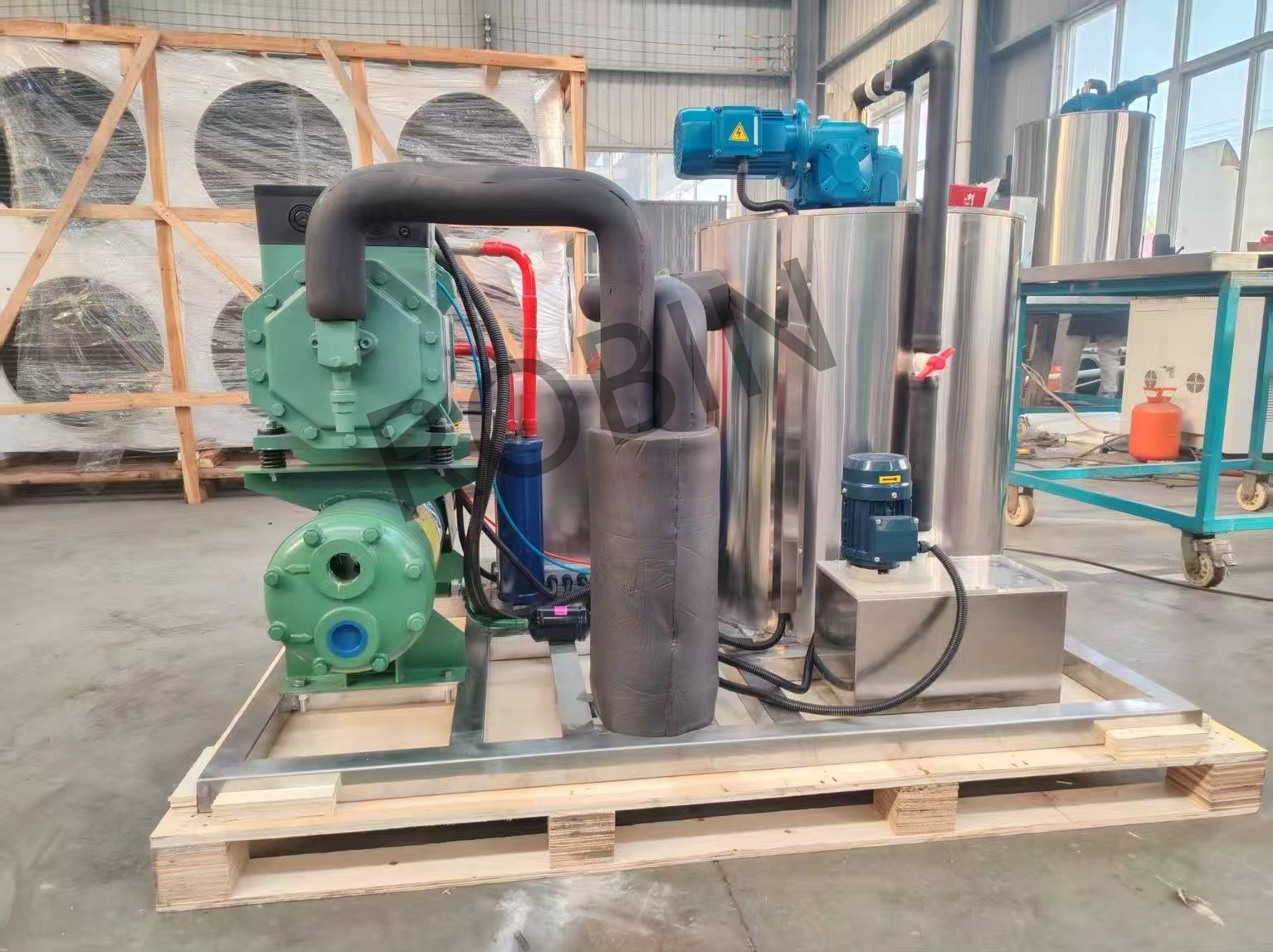 Máquina de hielo en escamas