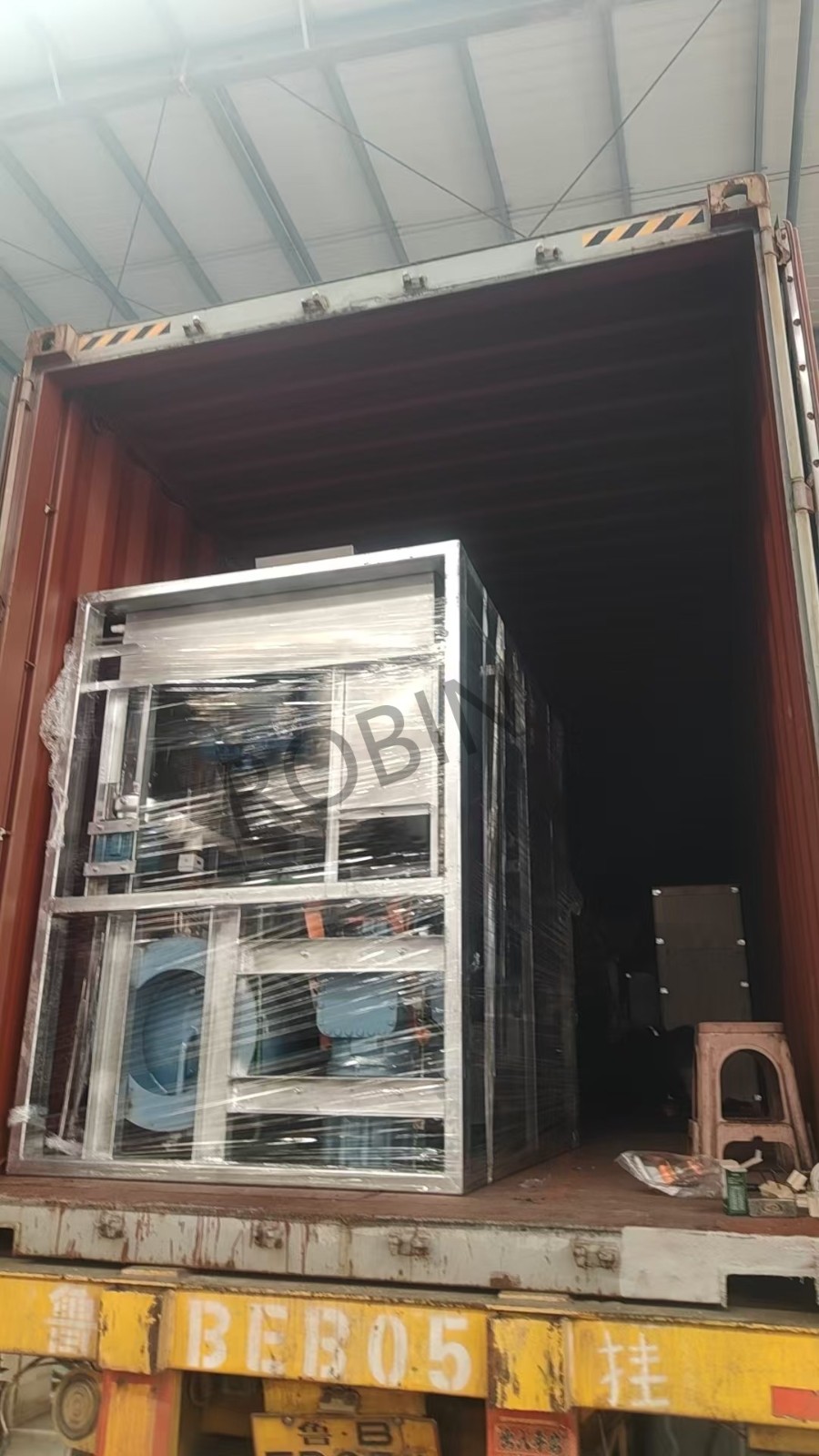 Máquina industrial de hielo en tubos