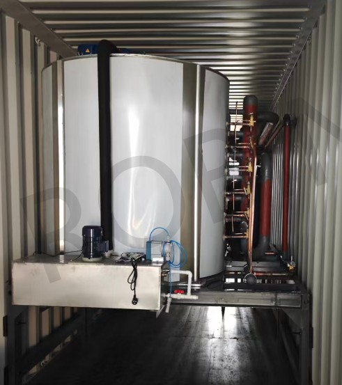 Finalización con éxito de una máquina de hielo en escamas de 20 toneladas fabricada a medida