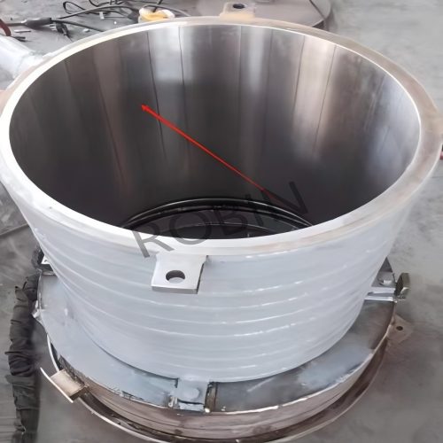 Máquina de hielo en escamas de 1 tonelada para cliente de Santa Lucía en producción