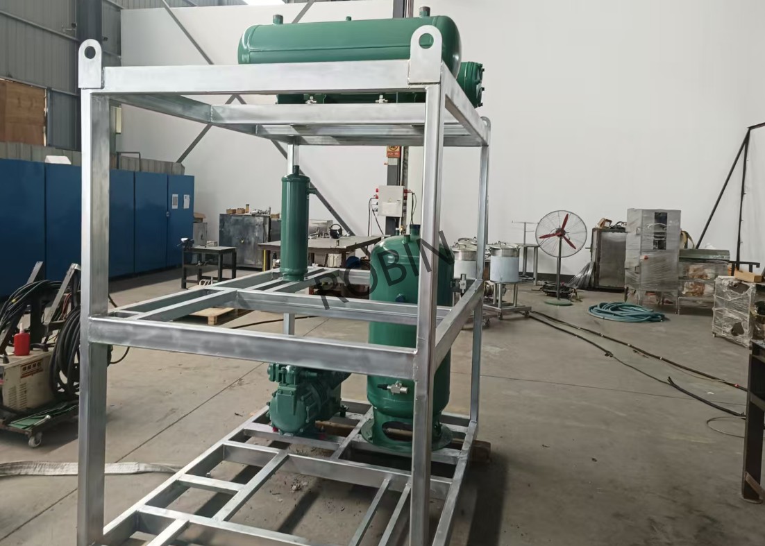 Máquina de hielo en tubo industrial