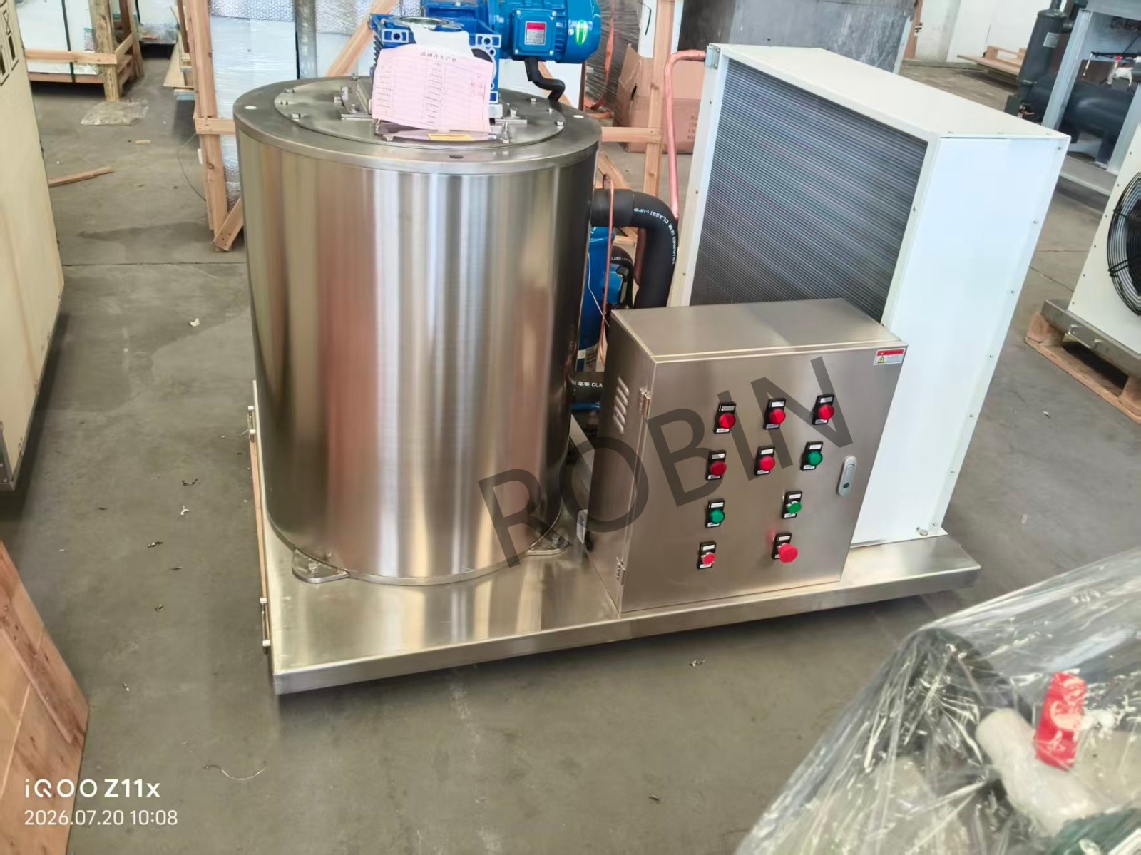 Máquina de hielo en escamas para agua dulce Máquina de hielo en escamas para agua dulce