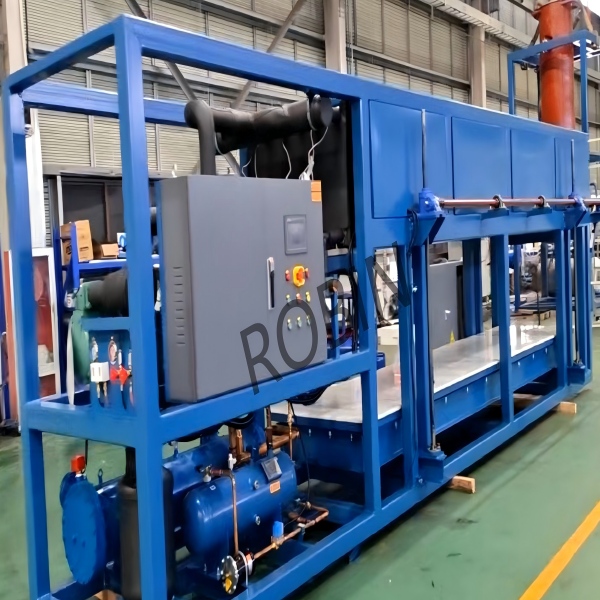 Custom 5-Ton Direct Cooling Block Ice Machine Completed for Mexico
