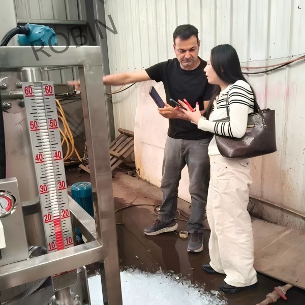 Completion of test run for the 3T tube ice machine ordered by Malta customer
