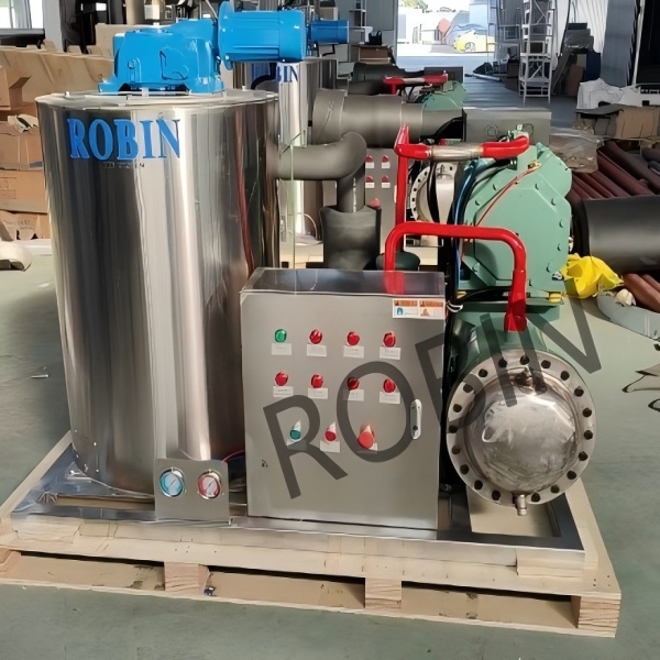 Máquina de hielo en escamas de 3T, personalizada para nuestro cliente de Omán, enviada con éxito desde la fábrica