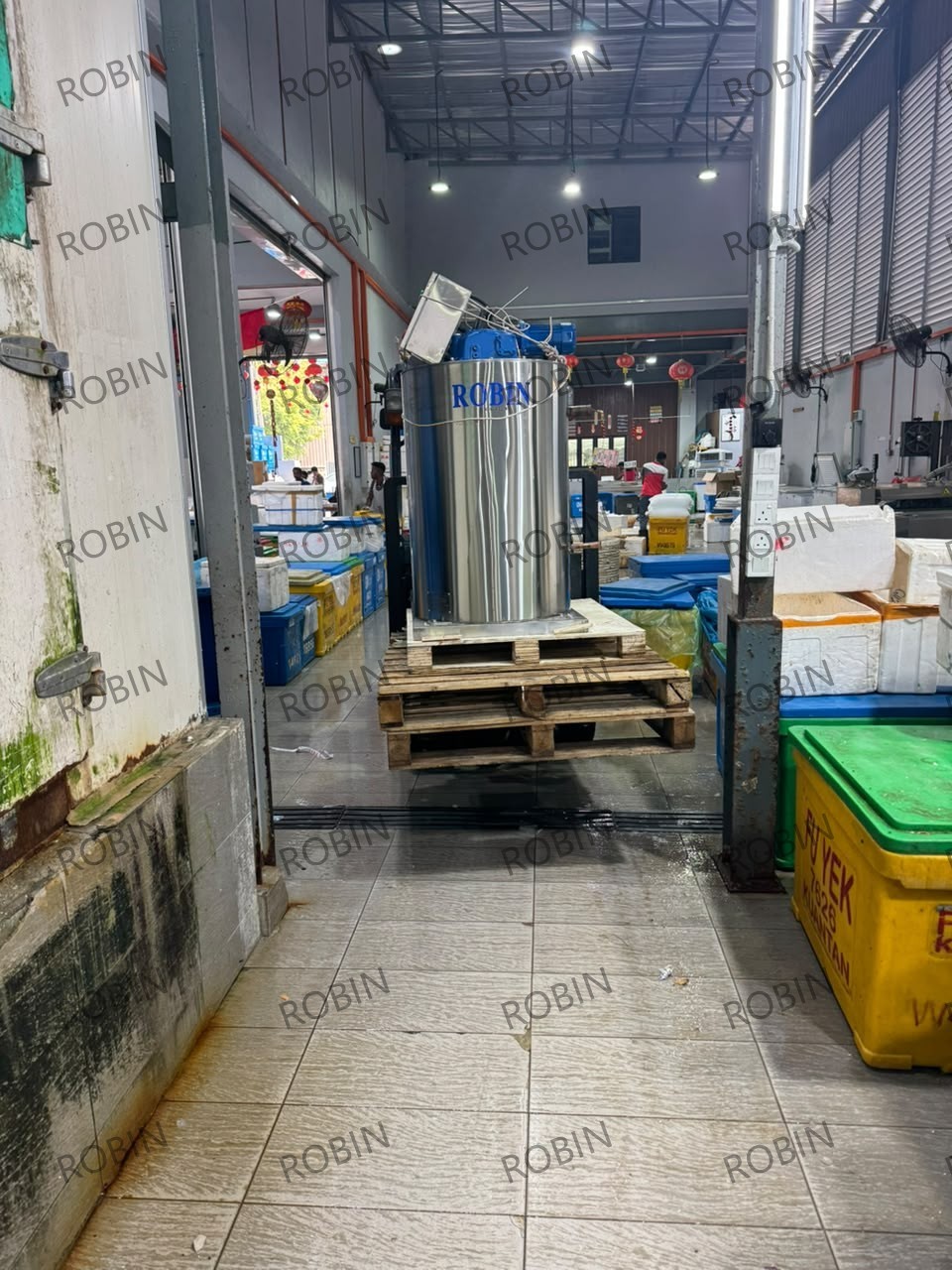 Máquina de hielo en escamas para agua dulce Máquina de hielo en escamas para agua dulce