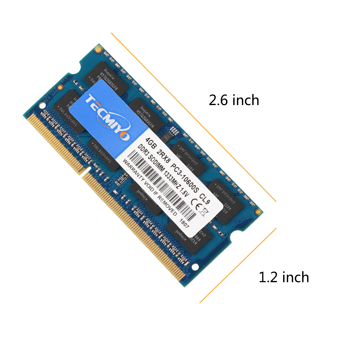 2X8GB TECMIYO 16GB Kit PC3L-10600U DDR3/DDR3L 1333MHZ Udimm PC3-10600 DDR3-1333 DIMM 2RX8 Dual Rank 240 Pin 1.35/1.5V CL9 Non-ECC Unbuffered Desktop RAM Memory Module
