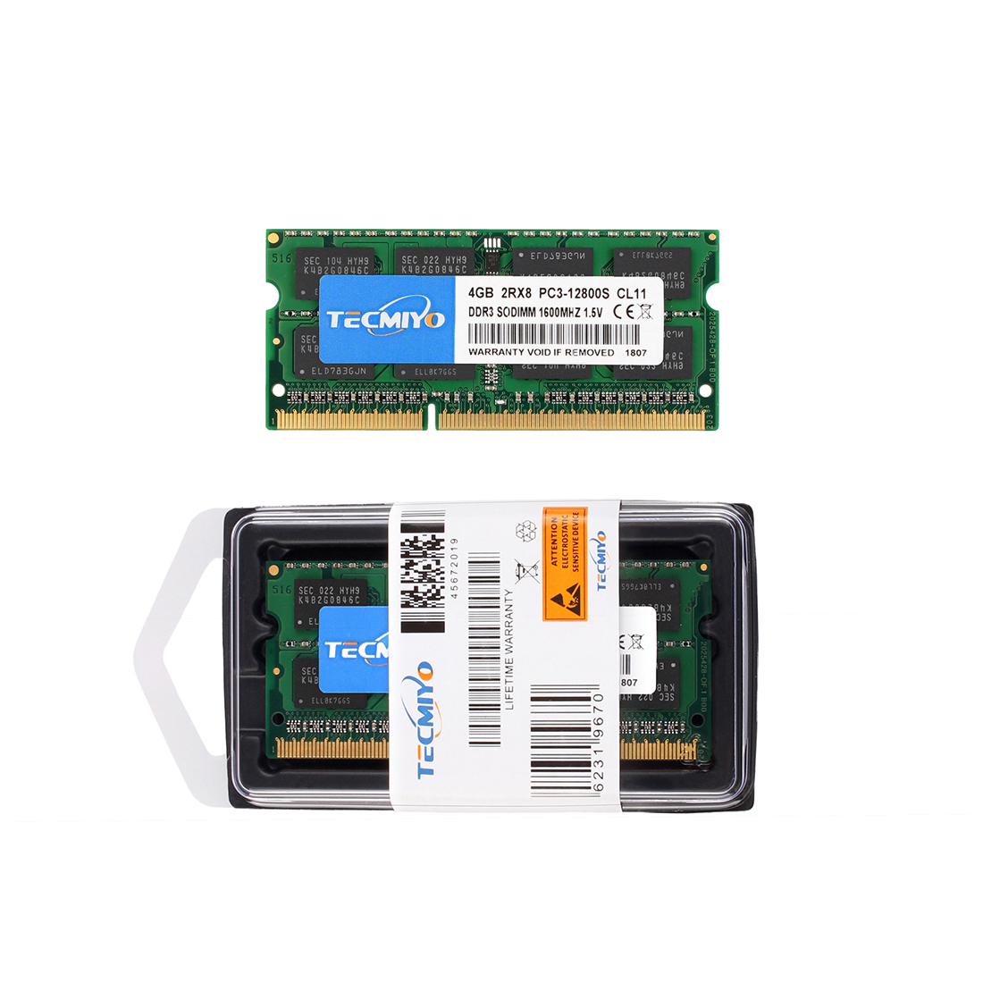 4GB DDR3 PC3 12800S 1600MHZ Memoria RAM