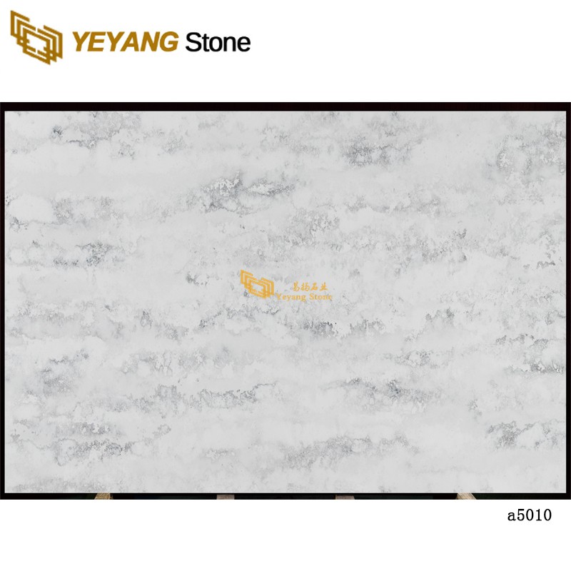 Cut-Size Calacatta Quartz Tile For Engineering Project - A5010