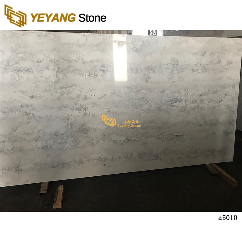 Cut-Size Calacatta Quartz Tile For Engineering Project - A5010