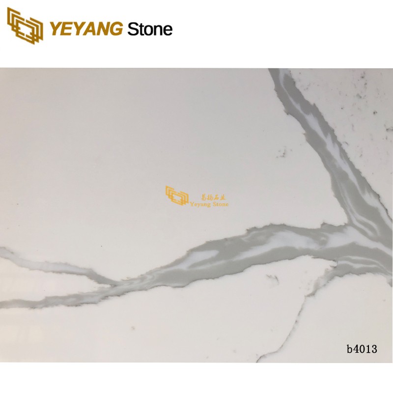 Waterproof Surface Calacatta Quartz Stone For Project - B4013