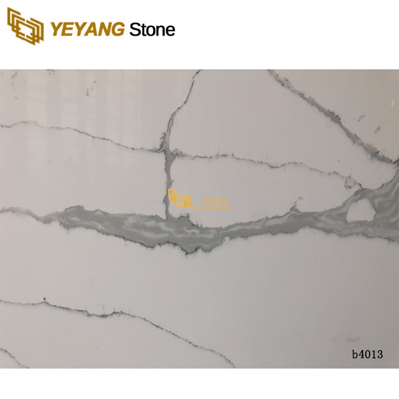 Waterproof Surface Calacatta Quartz Stone For Project - B4013