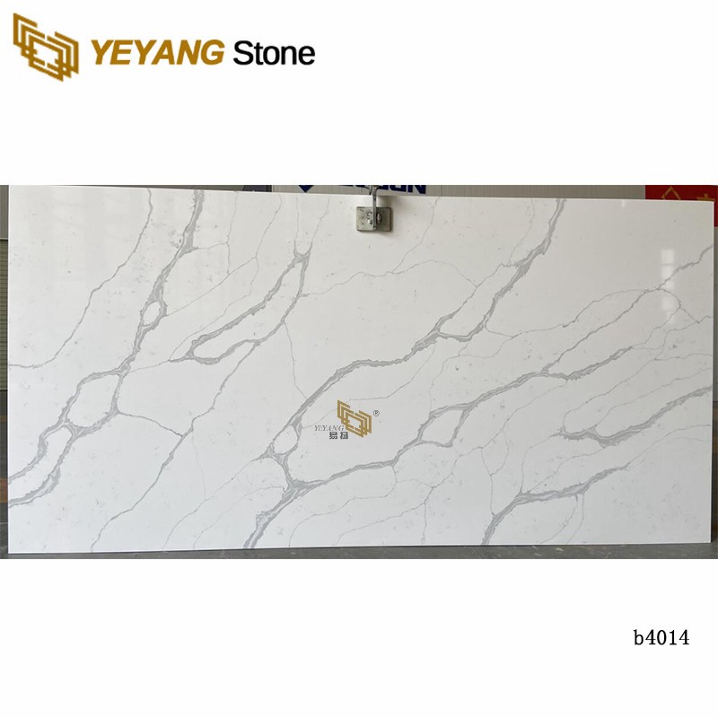 Top Sale Calacatta Quartz Best Stone Slabs For Kitchen Project - B4014