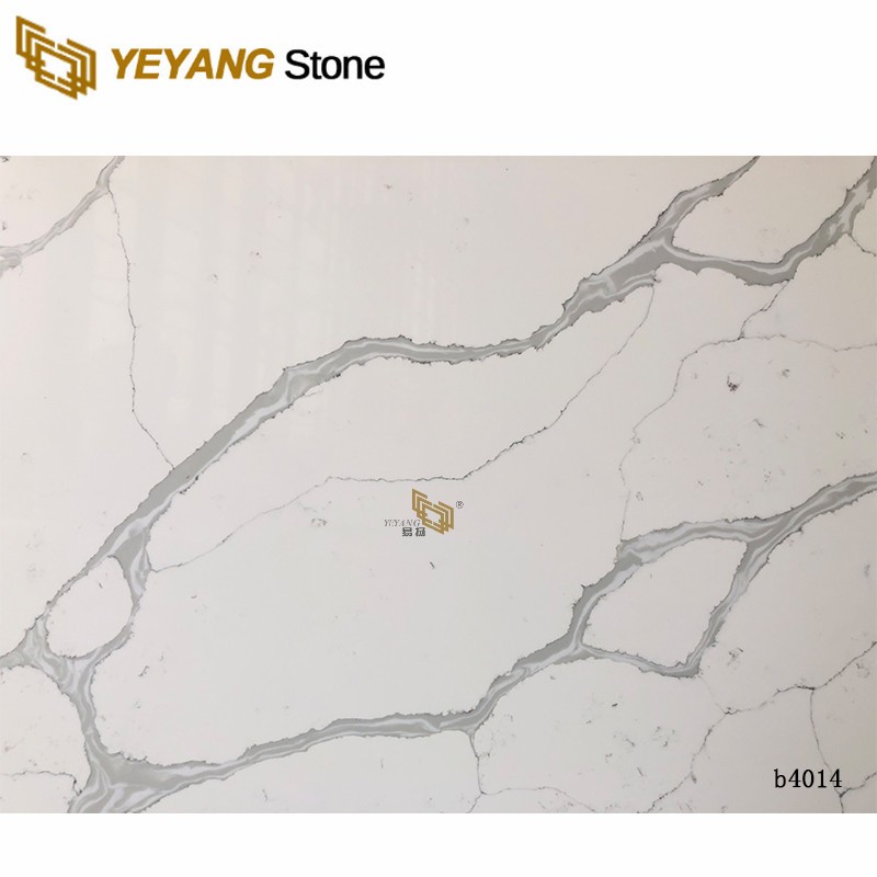 Top Sale Calacatta Quartz Best Stone Slabs For Kitchen Project - B4014