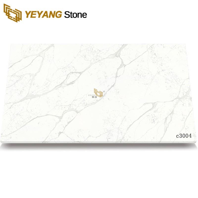 Cost Of Calacatta Quartz Slab For Kitcen Countertops C3004