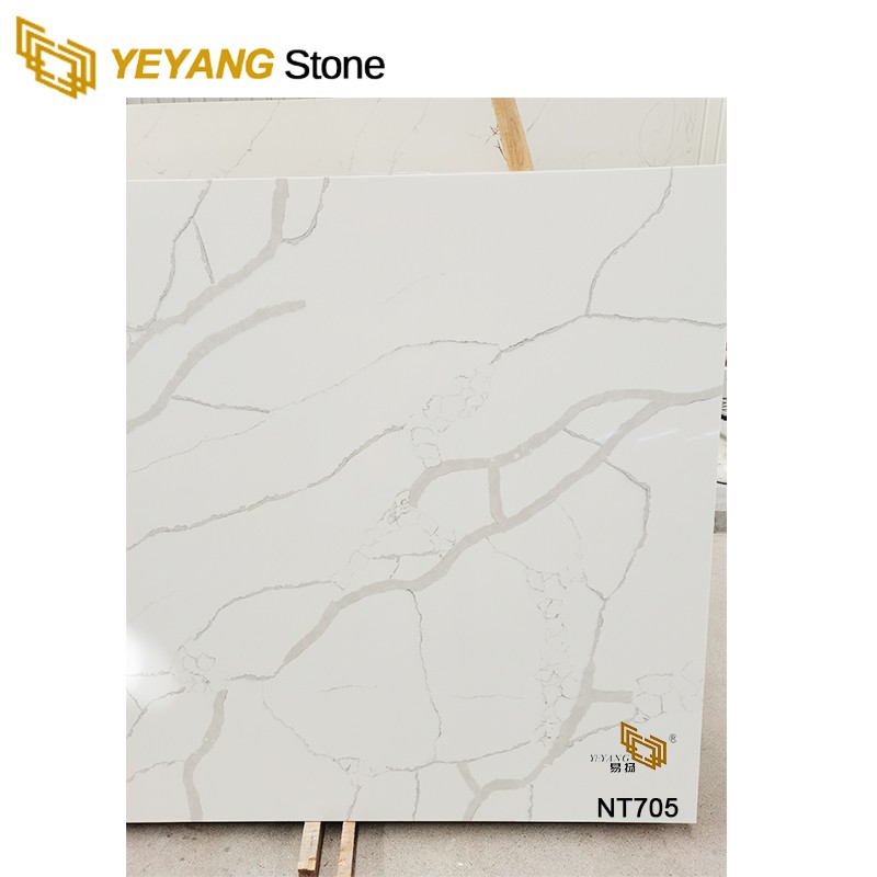 Order Beautiful Quartz Stone Slabs Solid Surface Bathroom Vanity Top NT705