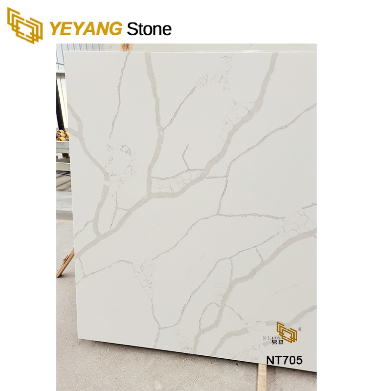 Order Beautiful Quartz Stone Slabs Solid Surface Bathroom Vanity Top NT705