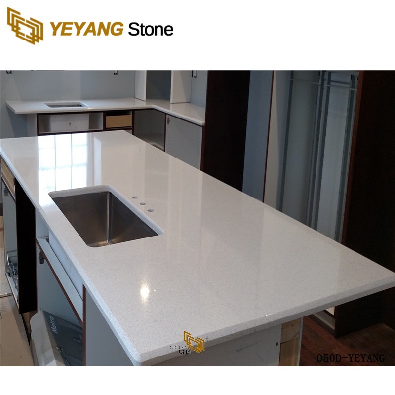 Kitchen Quartz Countertops Engineered Stone Table Tops -050D