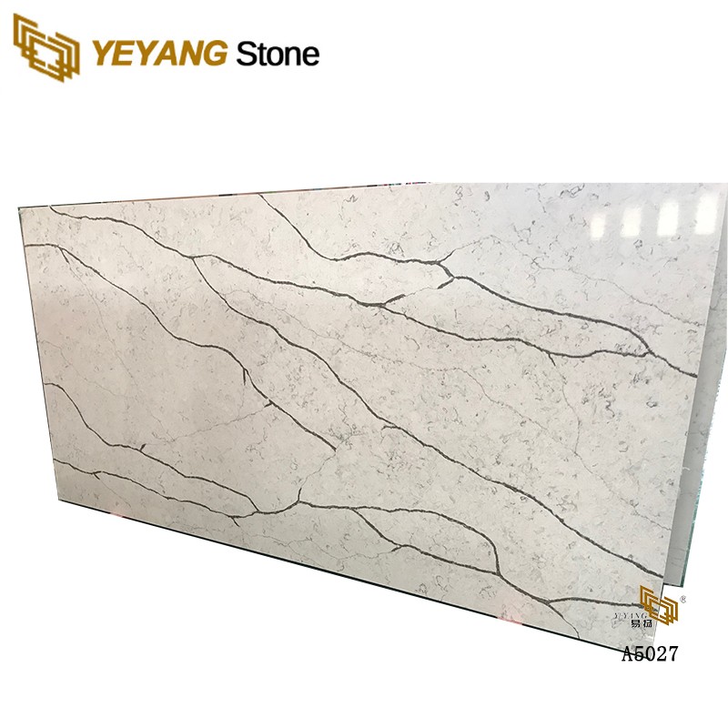 Calacatta Quartz Slab Price Cost-Effective Manufacturer Export A5027