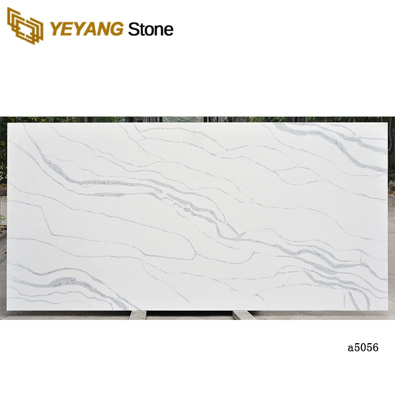 Grey Vein White Quartz Slabs Manufacturers In Competitive Price A5056