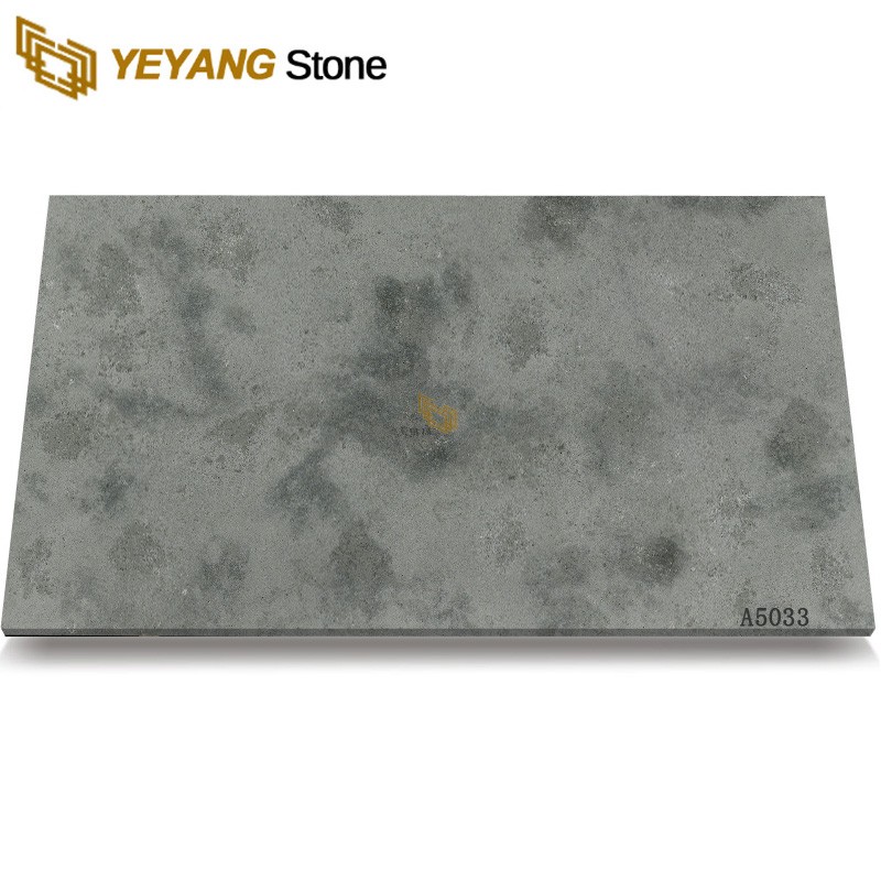 Large Size Calacatta Grey Artificial Quartz Stone Tiles