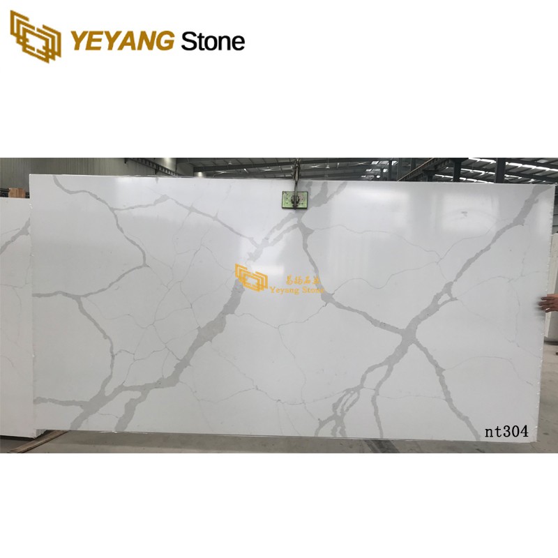High Quality White Sparkle Quartz Stone Countertop for Kitchen and Bathroom