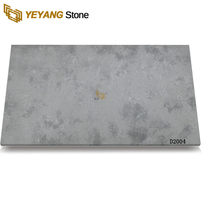 Piatră de cuarț de culoare gri natură pentru blat Vanity Top Island Benchtop D2004