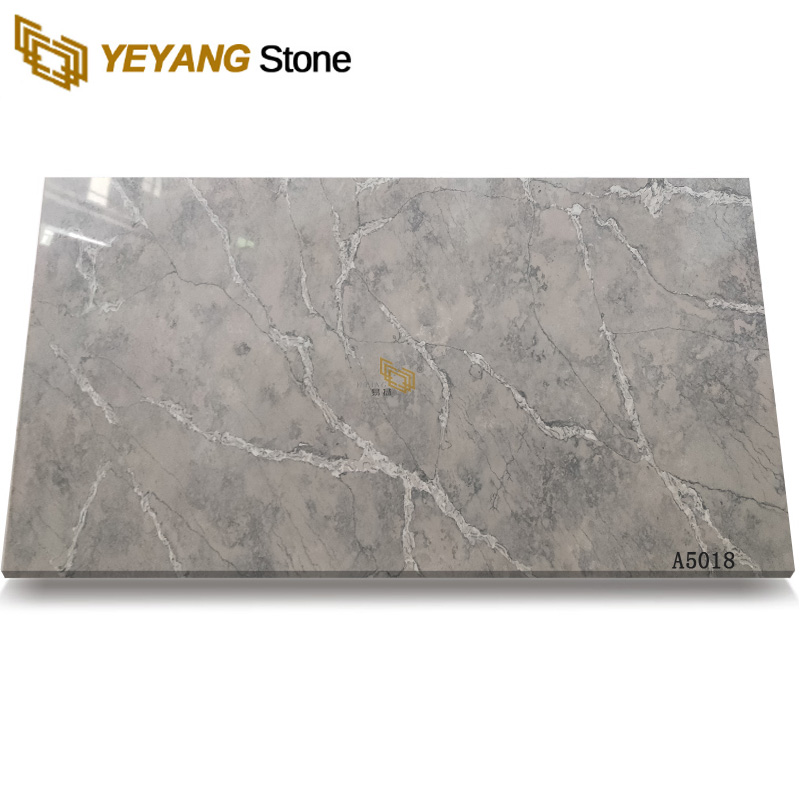 Countertops van kunstmatige marmeren kwartssteen Grote platen A5018