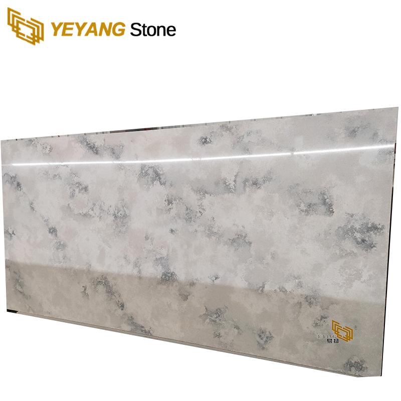 Grey Quartz Stone Slab for Kitchen Countertop 2cm 3cm A5012
