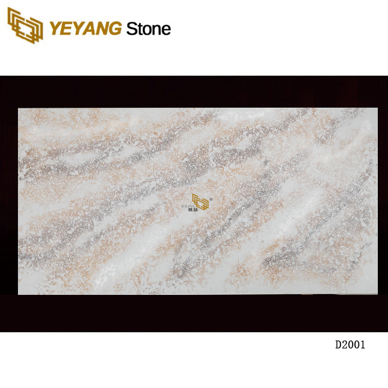 Kunstmatige kwartssteenplaat van de leverancier uit China - D2001