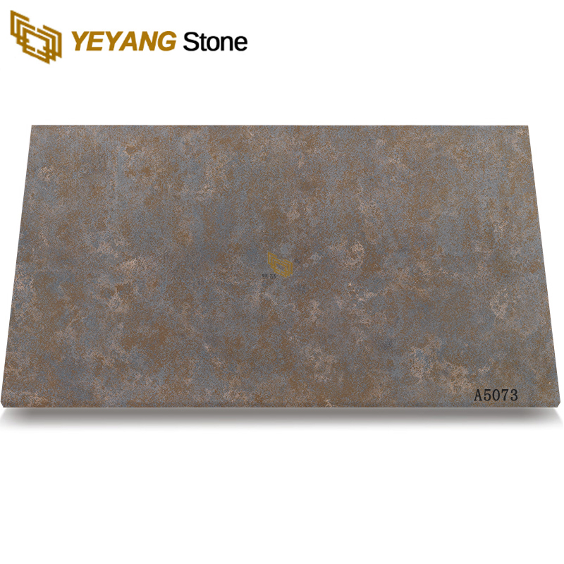 New Brown Artificial Quartz Engineered Stone Quartz A5073
