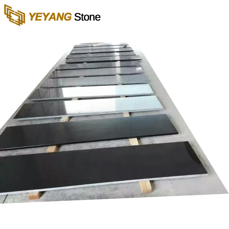 Cheap Artificial Stone Black Quartz Stone Slabs Countertop For Sale