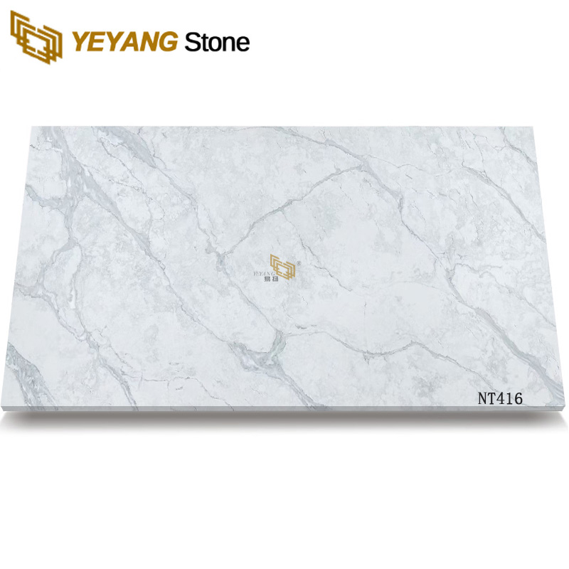 white quartz slab