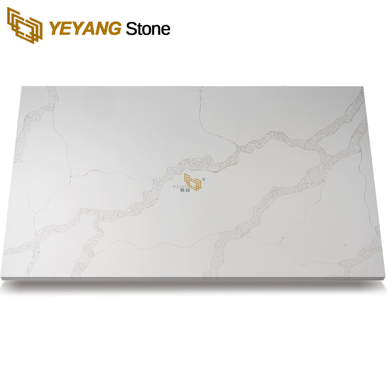 Grey Vein Calacatta Artificial Quartz Stone Slab NT311