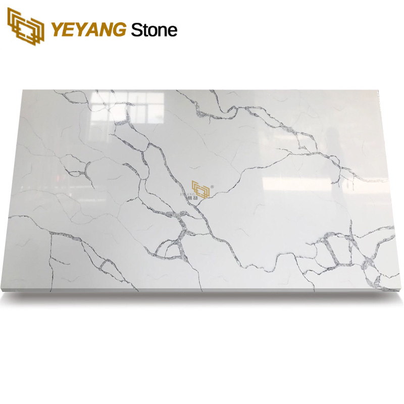 White Quartz Stone Slabs with Polished Surface NT336