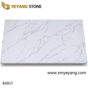 Betaalbare witte quartz aanrechtplaten te koop-B4017