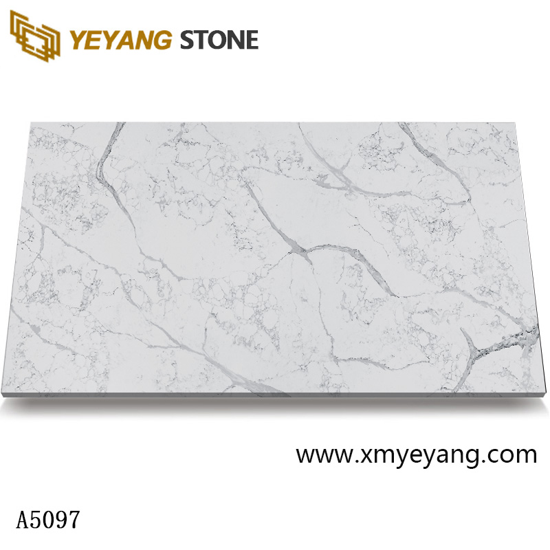 Carrara White Marble Quartz Stone A5097