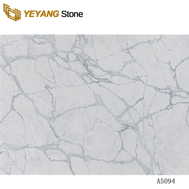 Carrara White Engineered Quartz Stone Slab A5094