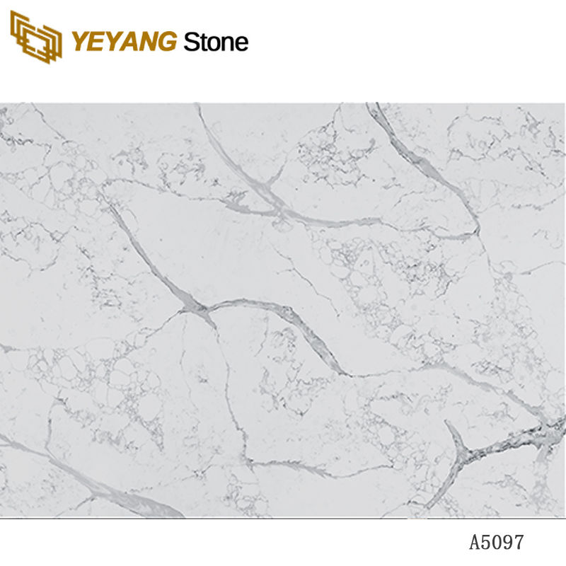 Carrara White Marble Quartz Stone A5097